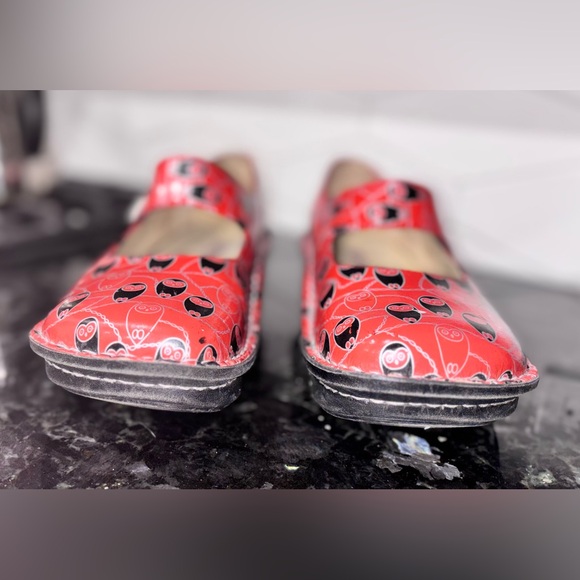 Algeria Paloma Mary Jane’s in Coral Owl Print Women’s size 41 - Picture 12 of 15